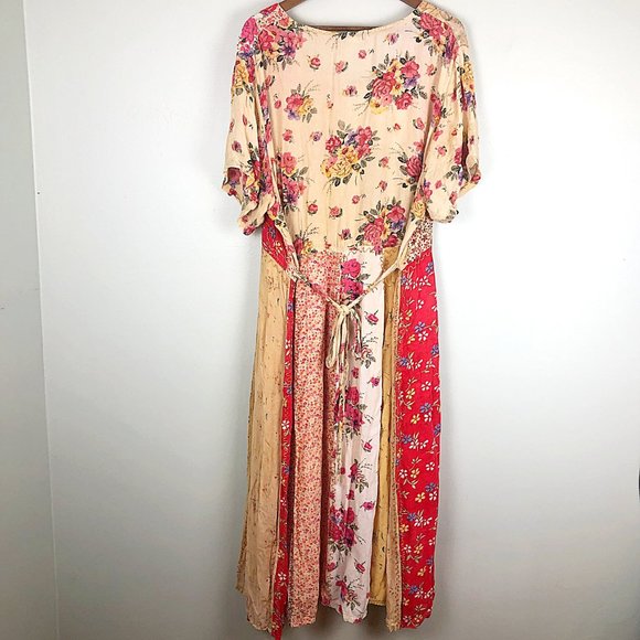 Vintage Silhouettes Floral Quilted Peasant Dress - Picture 7 of 11
